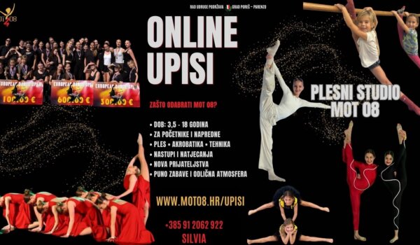 Od 3,5 godine pa naviše - otvoreni upisi u Studio za izvedbene umjetnosti MOT 08