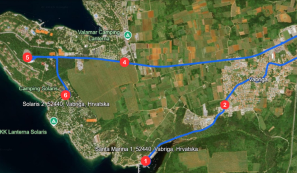 Besplatan shuttle povezuje Tar, Vabrigu i Lanternu