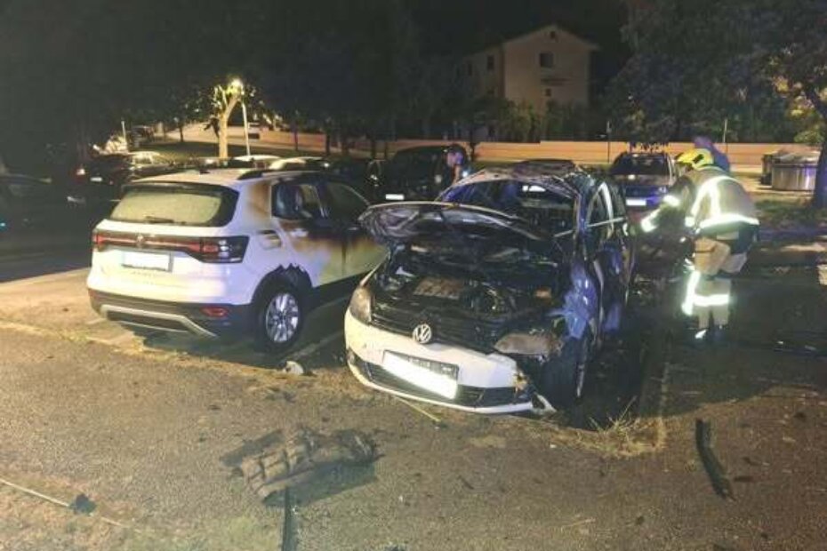 Izgorjela dva automobila u Špadićima