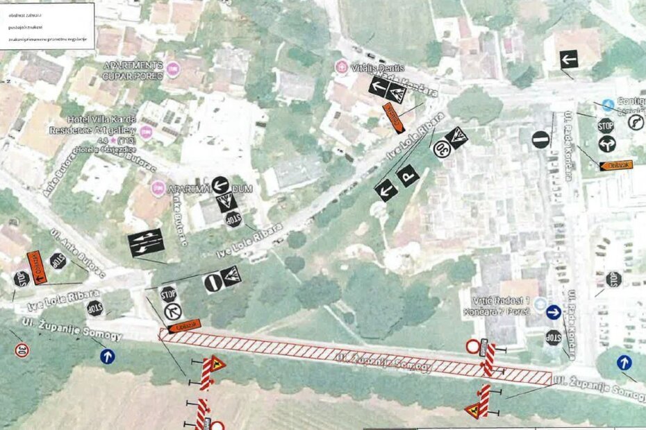 Privremena regulacija prometa u Ulici Županije Somogy