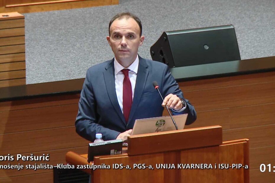 Loris Peršurić, Hrvatski sabor, 18. rujna