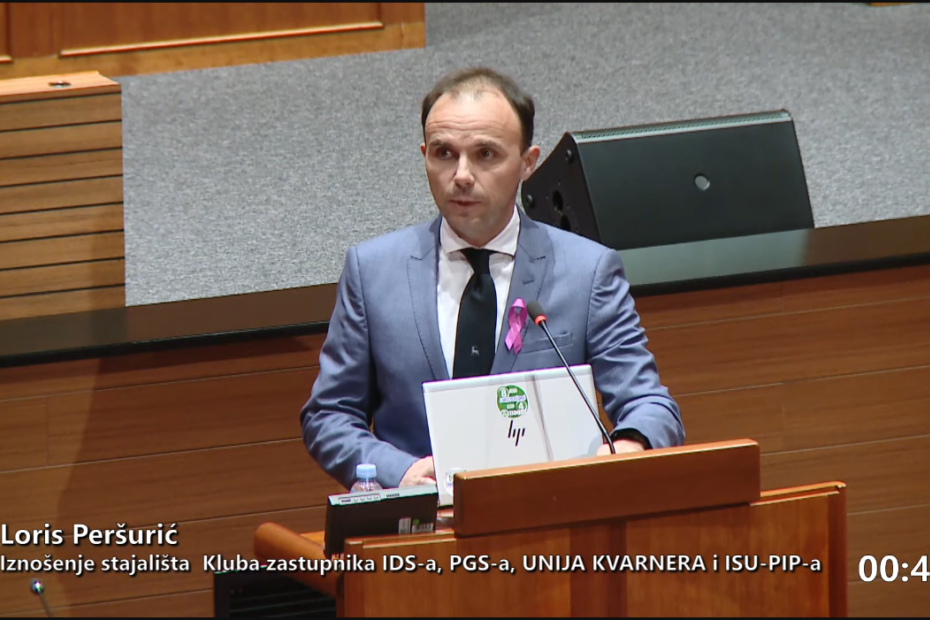Loris Peršurić u Hrvatskom saboru