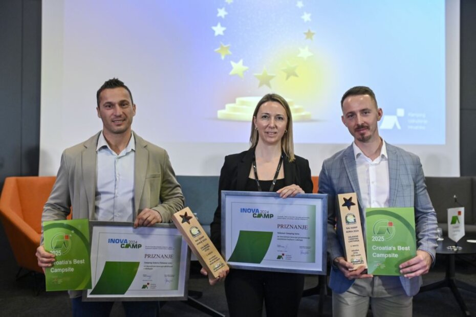 Sanjin Glavić (Caming Solaris), Nataša Radešić (Valamar Camping Istra), Ivan Margić (Valamar Camping Lanterna)