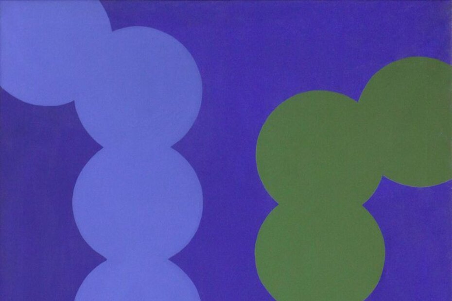 Obojena površina br. 19 1965., akrilno platno