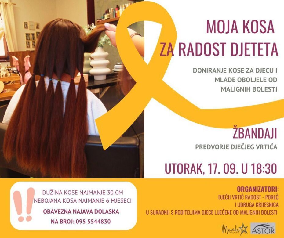 Doniranje kose za male pacijente