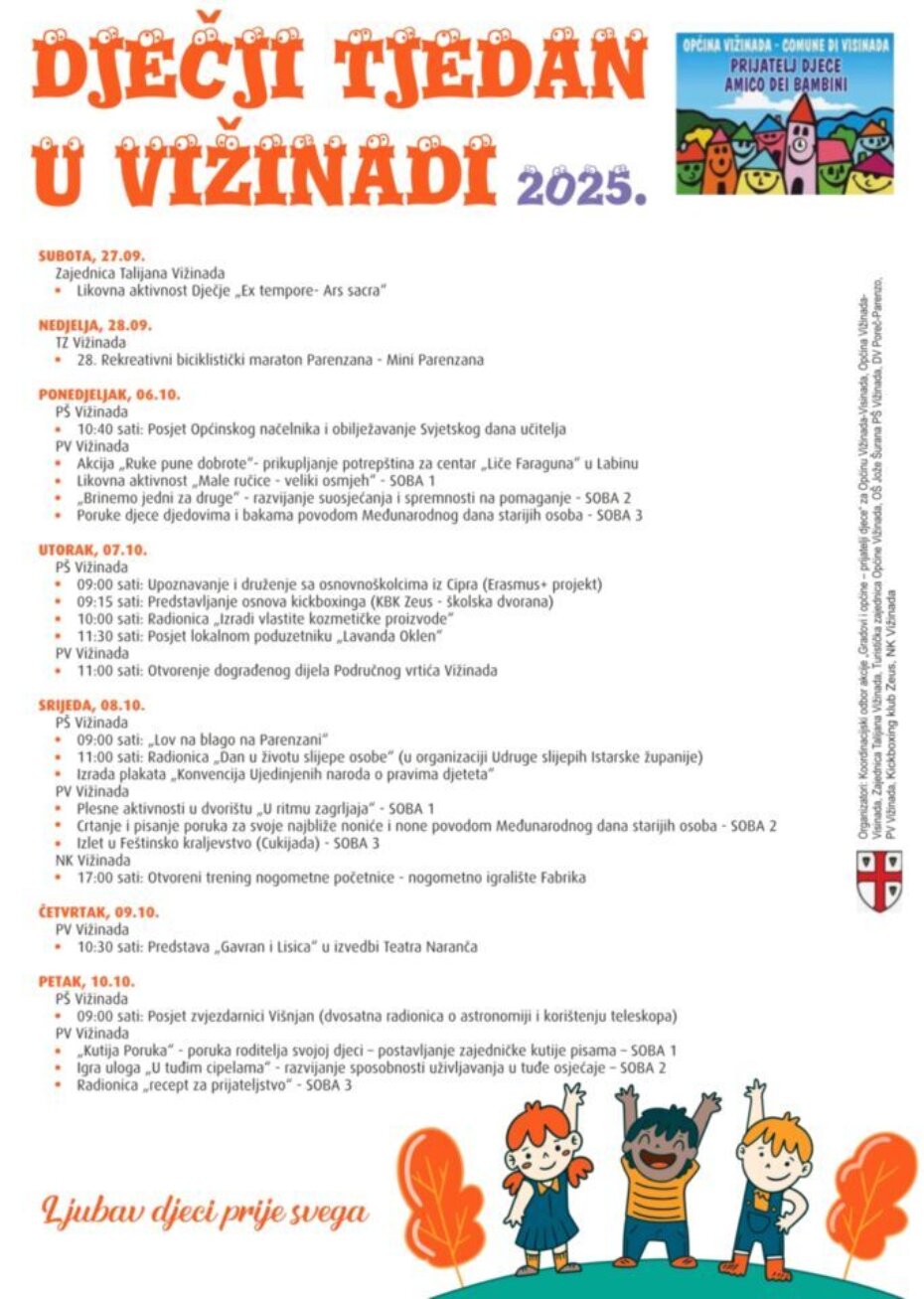Dječji tjedan u Vižinadi 2025.
