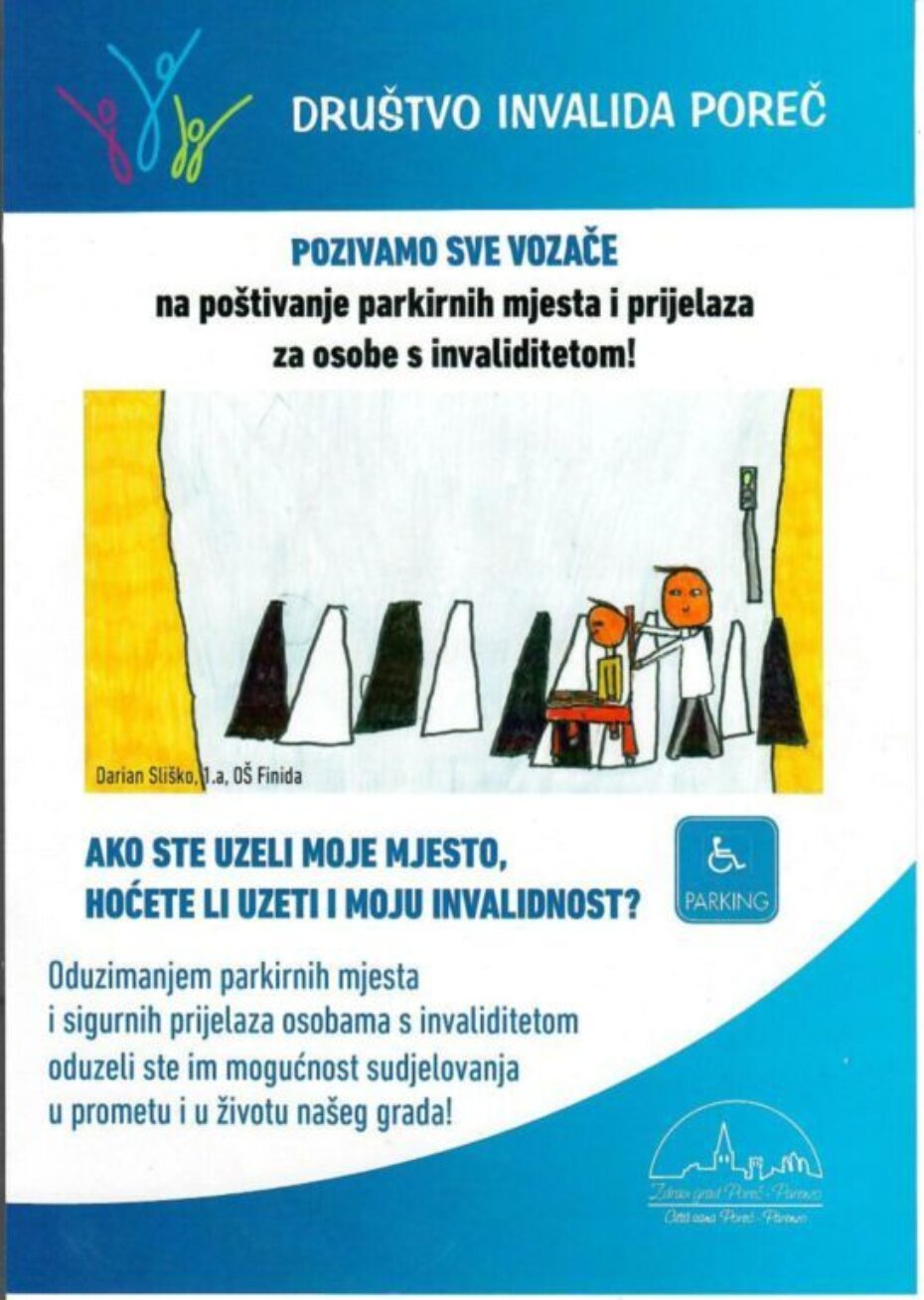 Letak Društva invalida Poreč