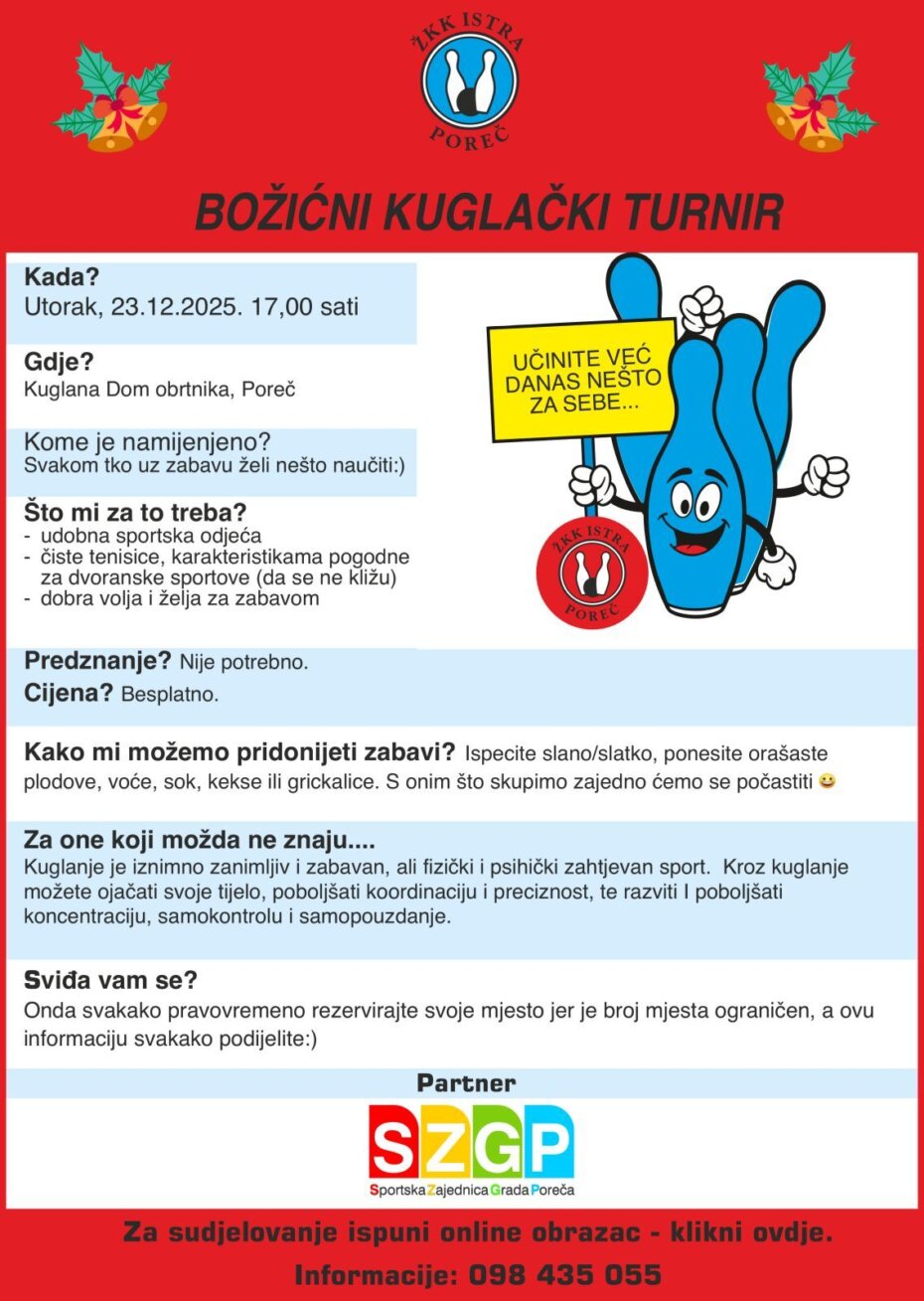 Božićni kuglački turnir