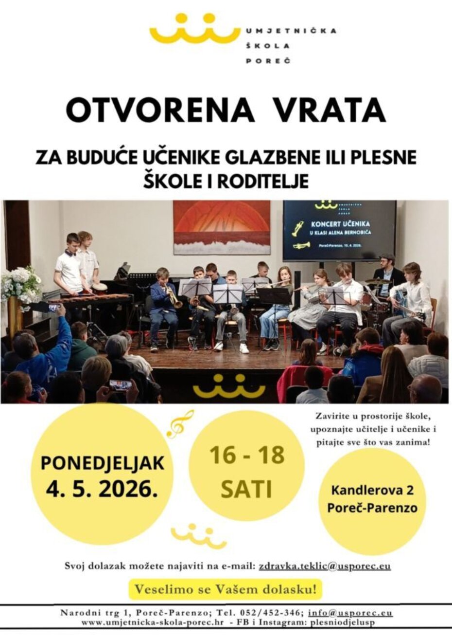 Otvorena vrata za buduće učenike Umjetničke škole