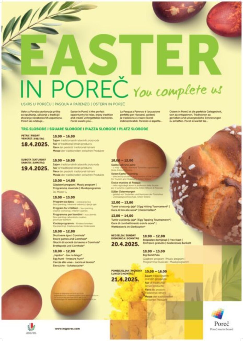 Program Uskrsa u Poreču 2025