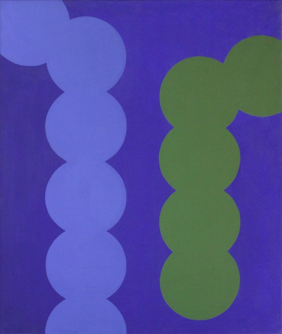 Obojena površina br. 19 1965., akrilno platno