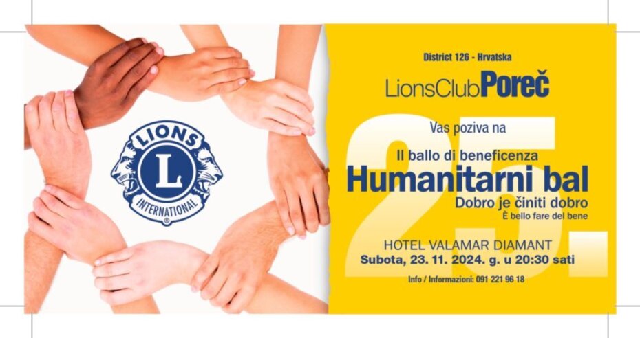 Humanitarni bal Lions Cluba Poreč