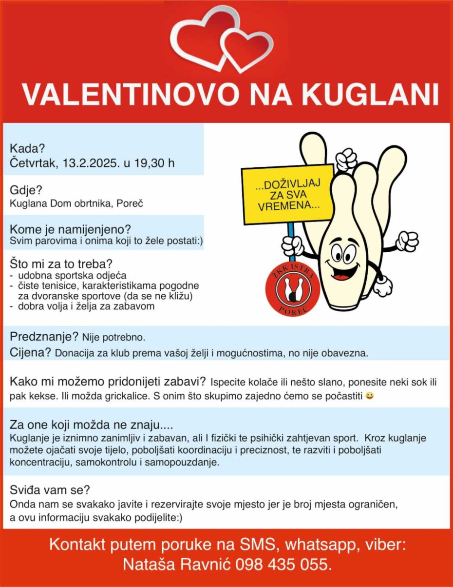 Valentinovo na kuglani
